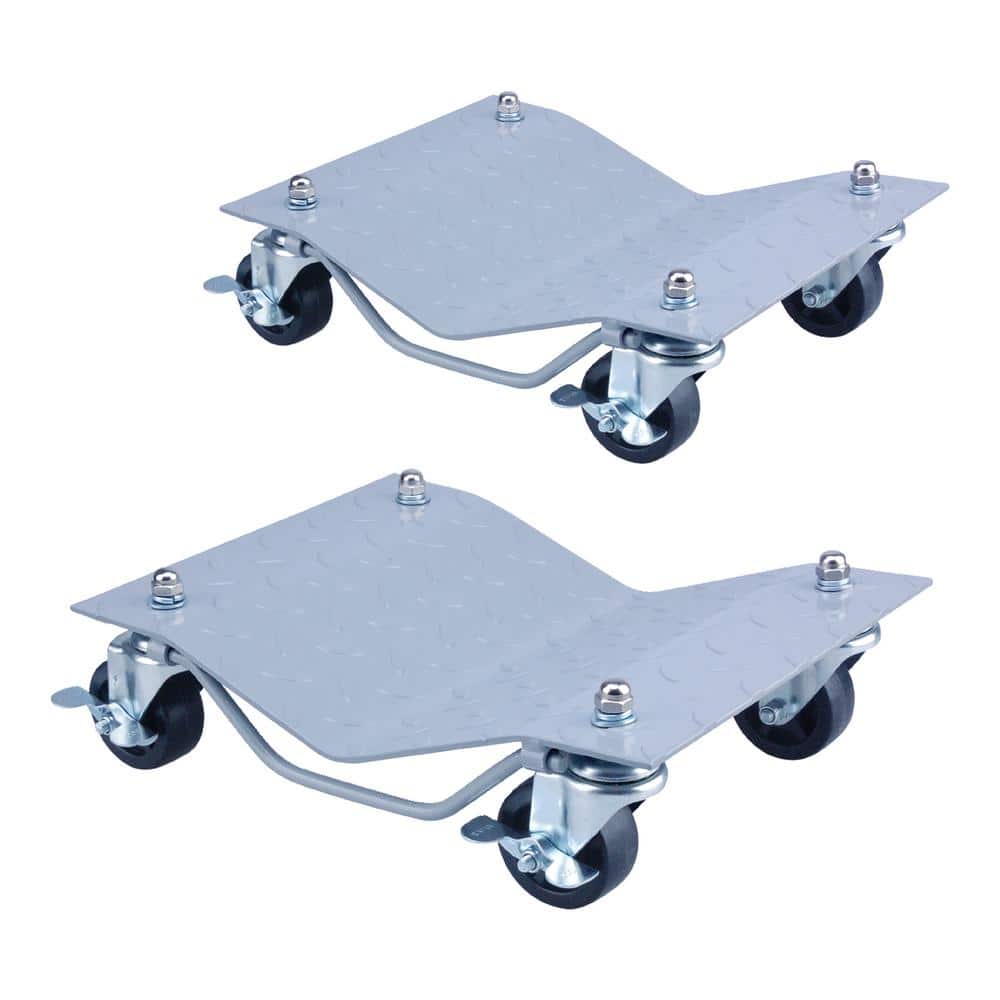 3000 lbs. Capacity Car Tire Dolly Set (2-Pack) - Hercitys