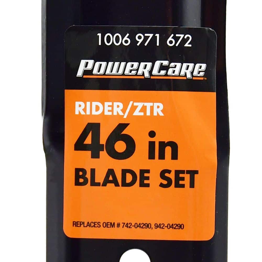 46 in. 2-Blade Set for Many Cut MTD, Cub Cadet, Troy-Bilt, Craftsman Mowers Replaces OEM #’s 942-04290,742-04290 - Hercitys