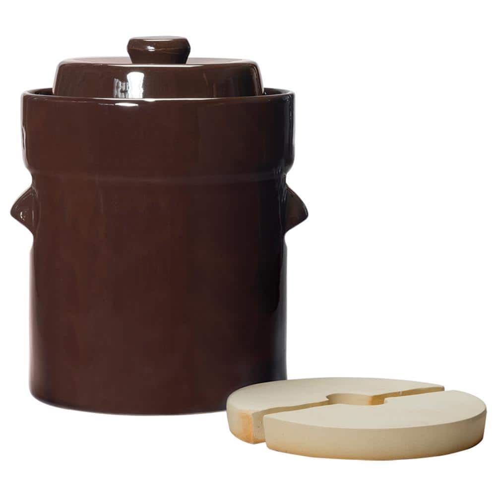 2L Traditional Water-Seal Fermentation Crock Set - Hercitys