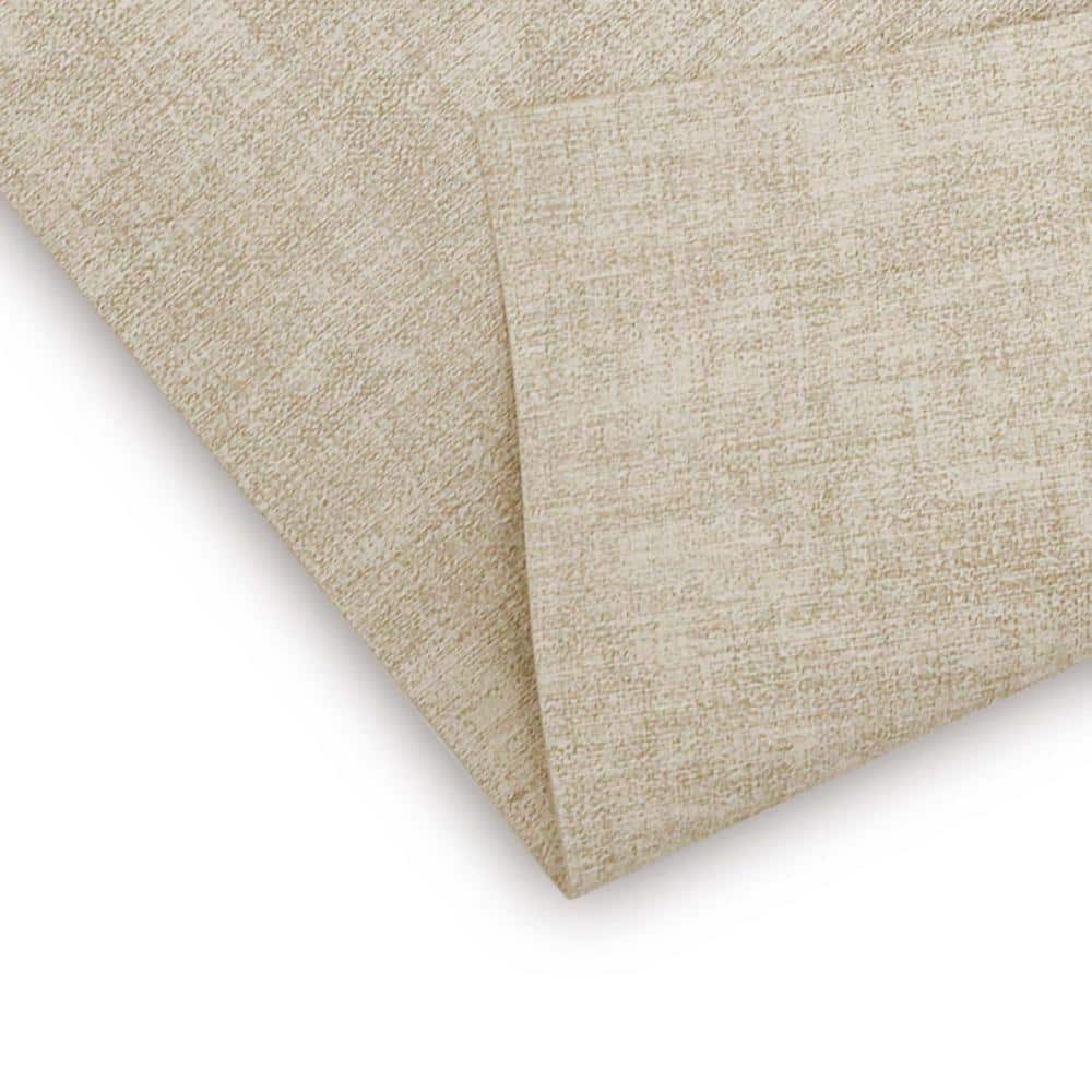 11.8 in. x 16.9 in. Rectangular Beige Leather Placemats, Waterproof Insulated Placemats (Set of 6) - Hercitys