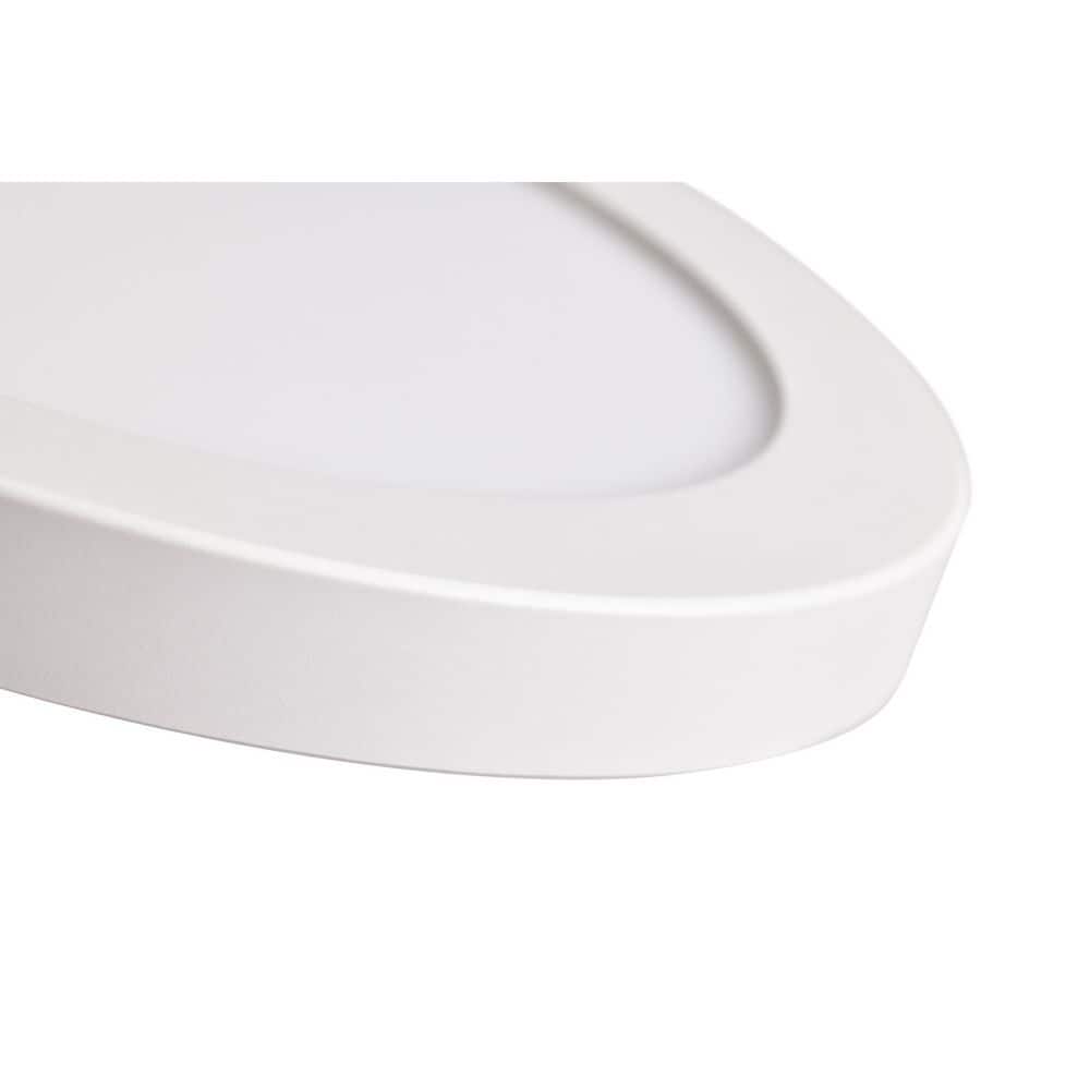 12 in. White Round Flat 3000K 4000K 5000K Dimmable LED Flush Mount Ceiling Light Closet Bathroom Hallway Lighting - Hercitys