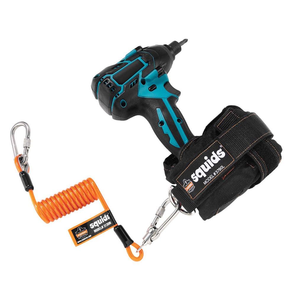 5 lbs. Orange Standard Coiled Cable Lanyard Tool Lanyard - Hercitys