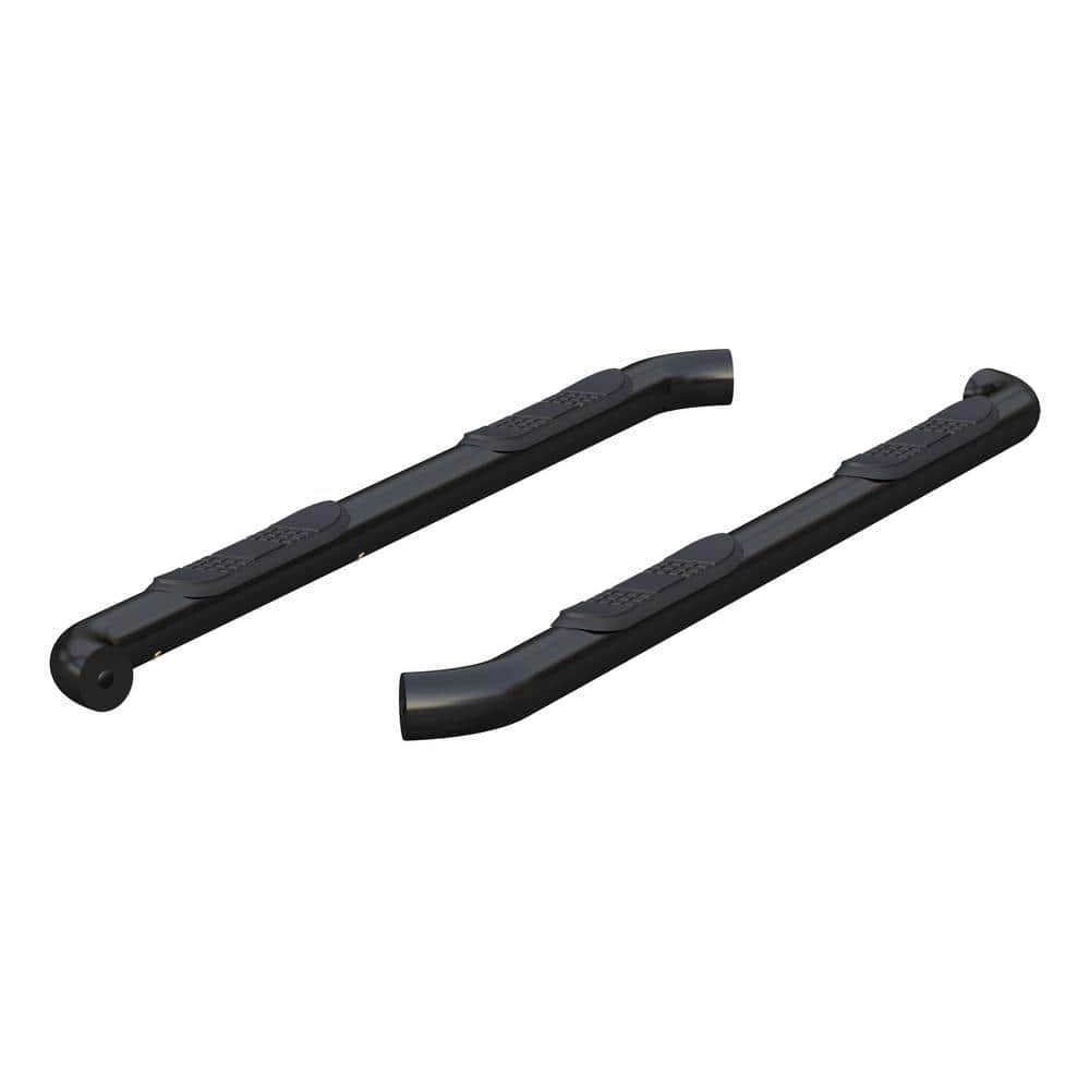 3-Inch Round Black Stainless Steel Nerf Bars, No-Drill, Select Chevrolet Colorado, GMC Canyon - Hercitys