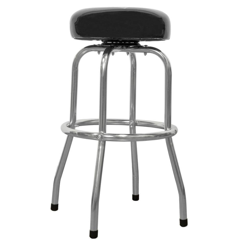 300 lbs. Capacity Chrome-Plated Shop Bar Stool - Hercitys