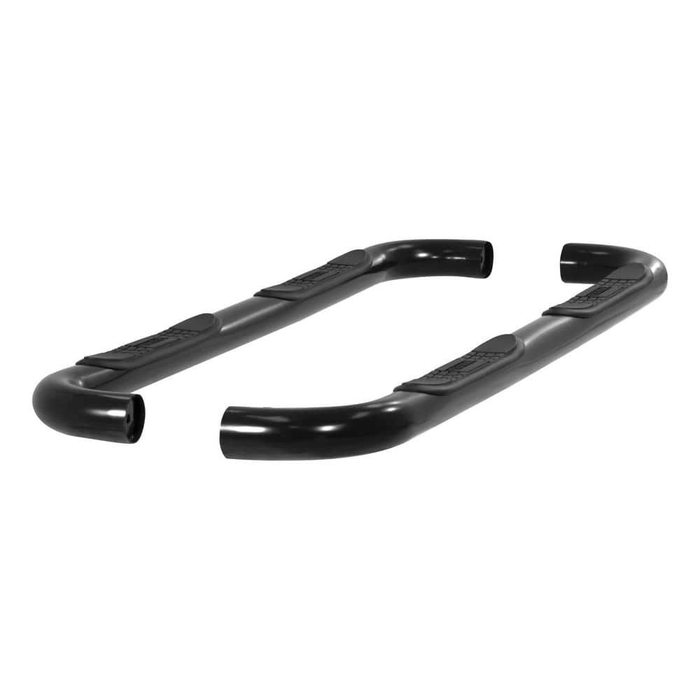 3-Inch Round Black Steel Nerf Bars, No-Drill, Select Ford F-150 - Hercitys
