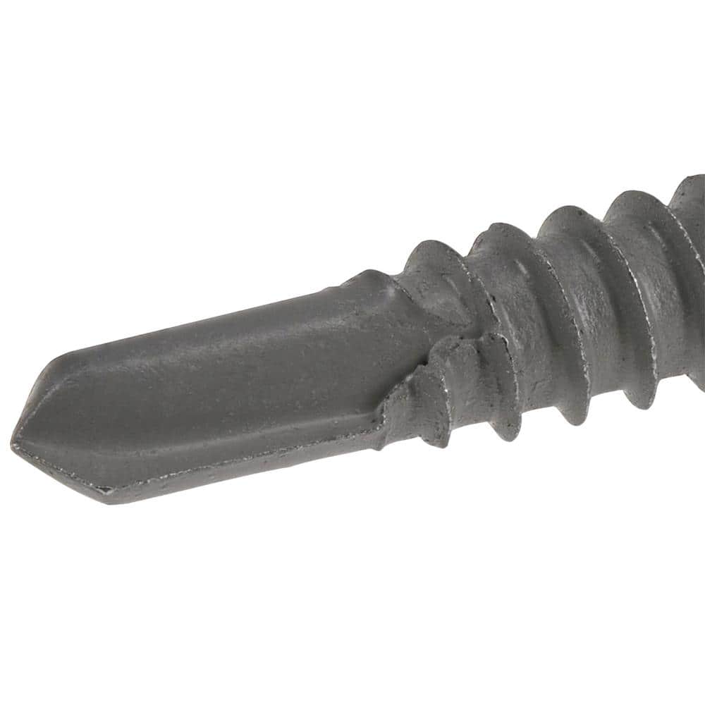 10-Pack #12 x 1 in. Flange Hex Head Hex Drive Self-Drilling Screw with Neoprene Washer (10 lb / 800-Piece) - Hercitys