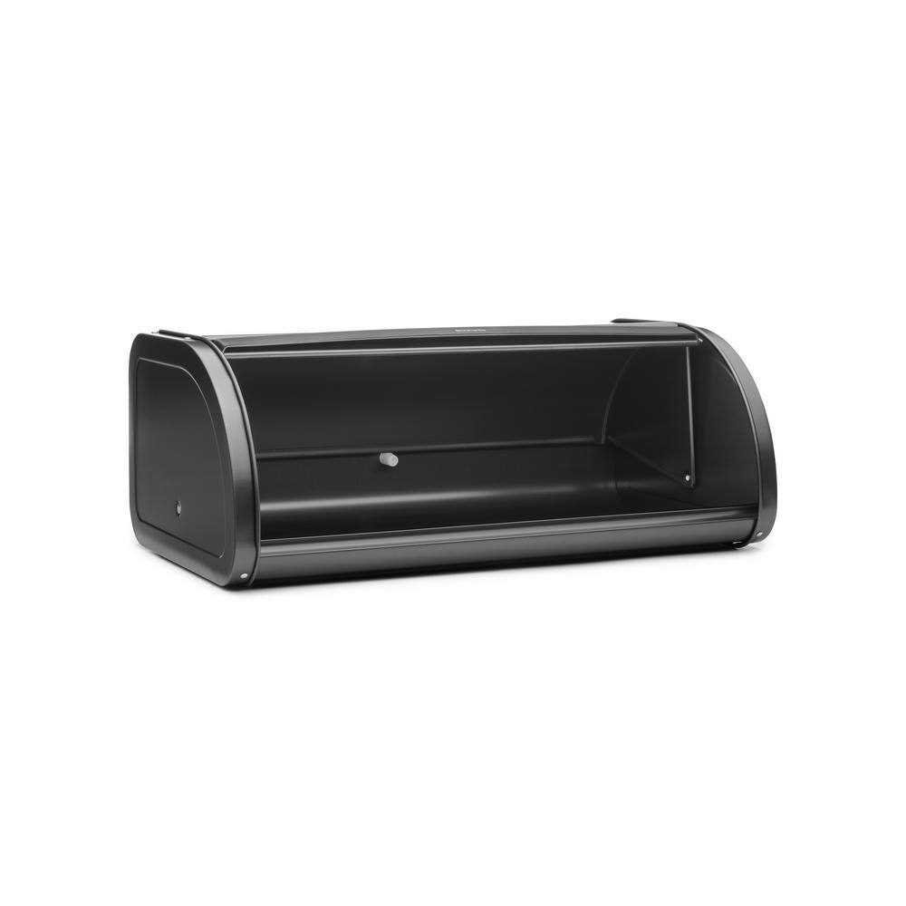 1-Piece Roll Top Steel Bread Box, Confident Gray - Hercitys