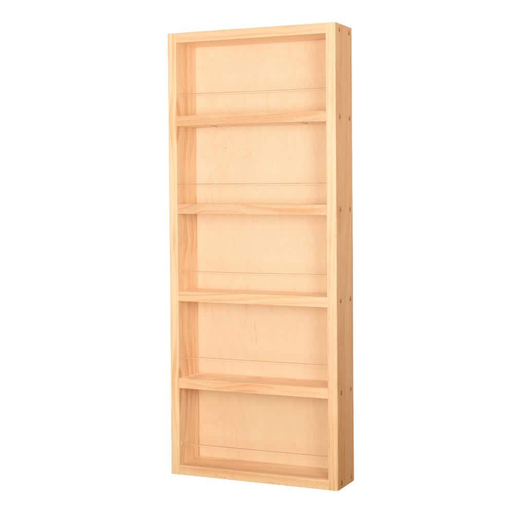 3.5 in. x 11 in. x 35 in. Malibu Unfinished Wood Spice Rack - Hercitys