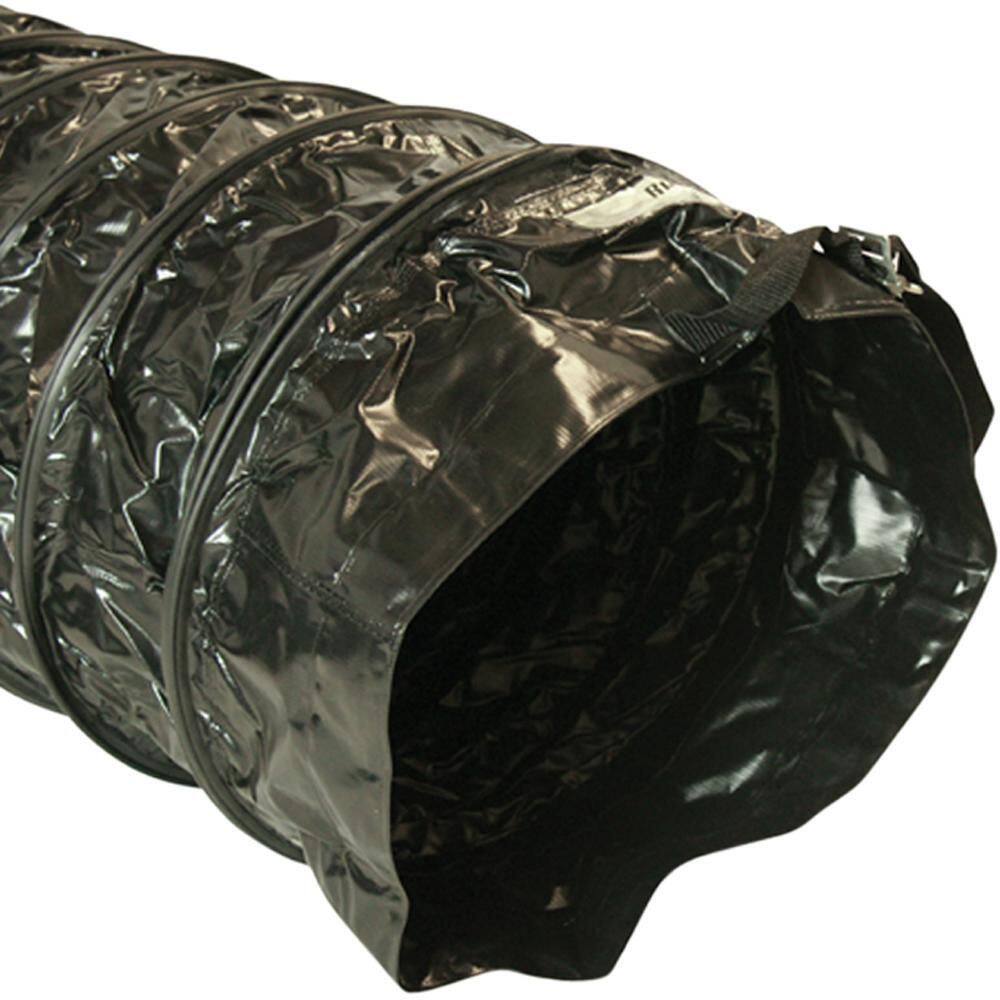 12 in. D x 25 ft. Coil Flexible Ducting Air Ventilator Black - Hercitys