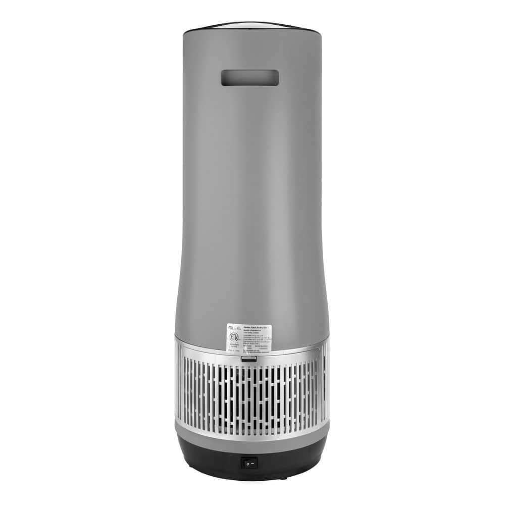 3-in-1-Clean Heat True HEPA Air Purifier/Heater, up to 400 sq. ft., Gray - Hercitys