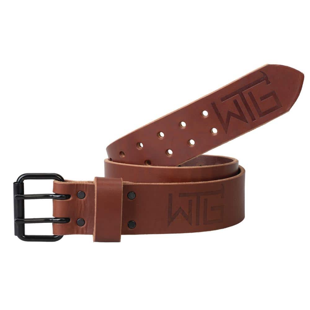 2 in. Small/Medium Brown Leather Tool Belt - Hercitys