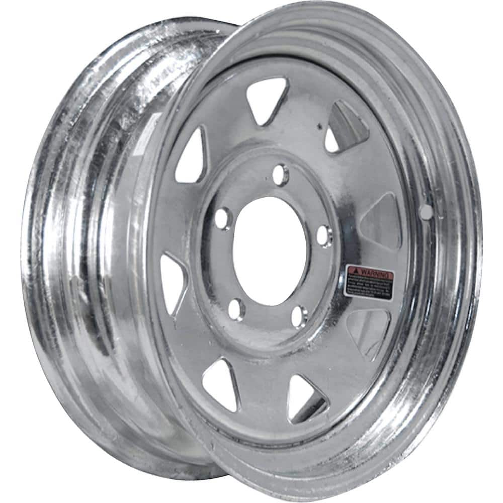 1,870 lb. Load Capacity Galvanized Eight Spoke Steel Wheel Rim - Hercitys