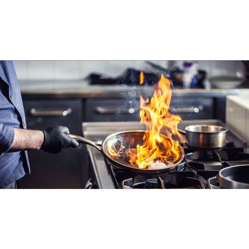 12.5 in. Hybrid Quick Release Wok in Stainless Steel - Hercitys