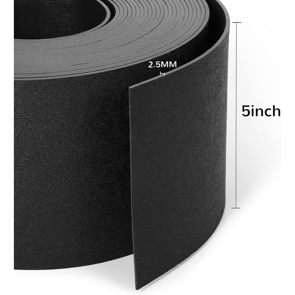 40 ft. Flexible Garden Edging with 12 Stakes, 5in Tall, UV-Resistant, Recycled HDPE - Hercitys