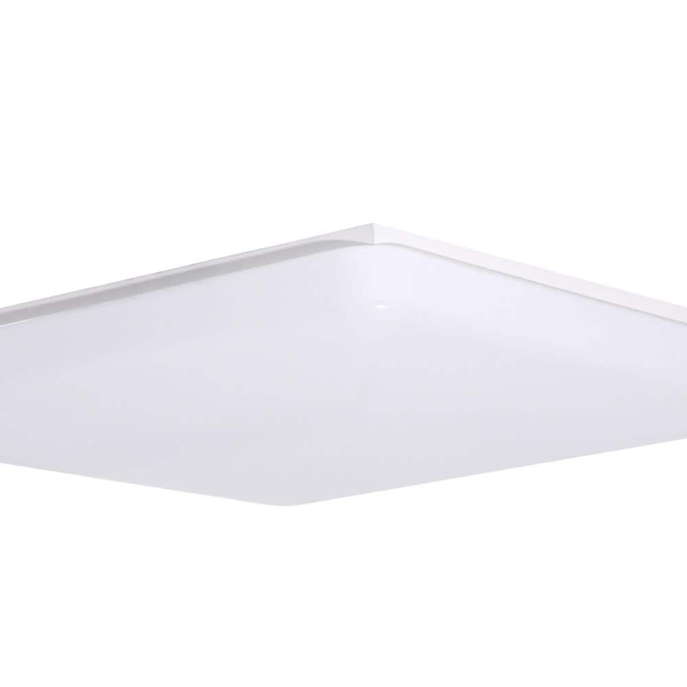 15 in. White LED Low-Profile Residential Square Flush Mount - Hercitys