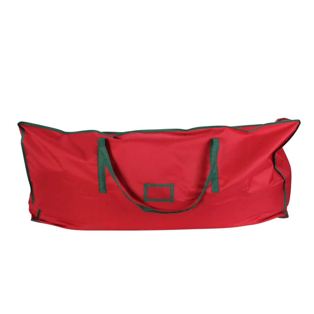 43 in. Red and Green Multi-purpose Polyester Christmas Storage Bag - Hercitys