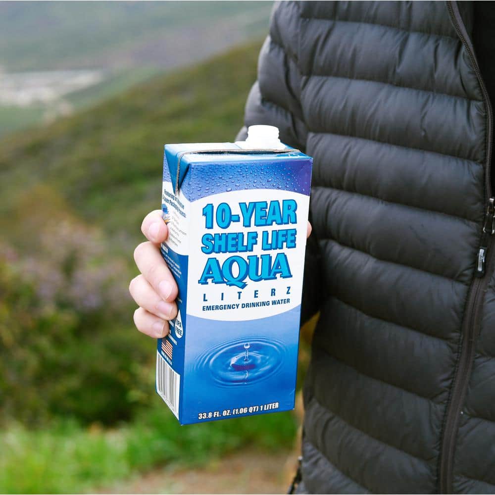 10-Year Shelf Life Aqua Literz 1 l (12-Pack) - Hercitys