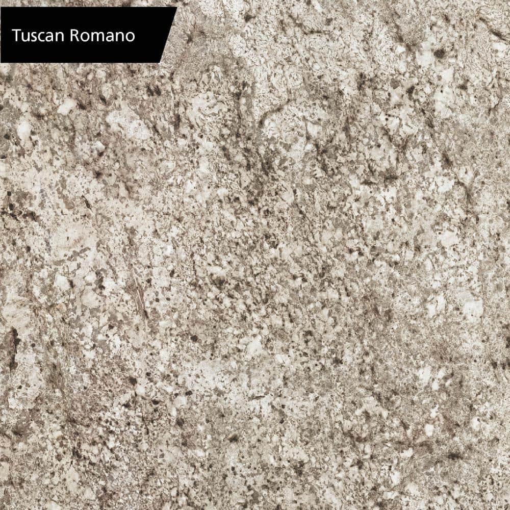 10 ft. Straight Laminate Countertop in Textured Tuscan Romano with Eased Edge and Integrated Backsplash - Hercitys