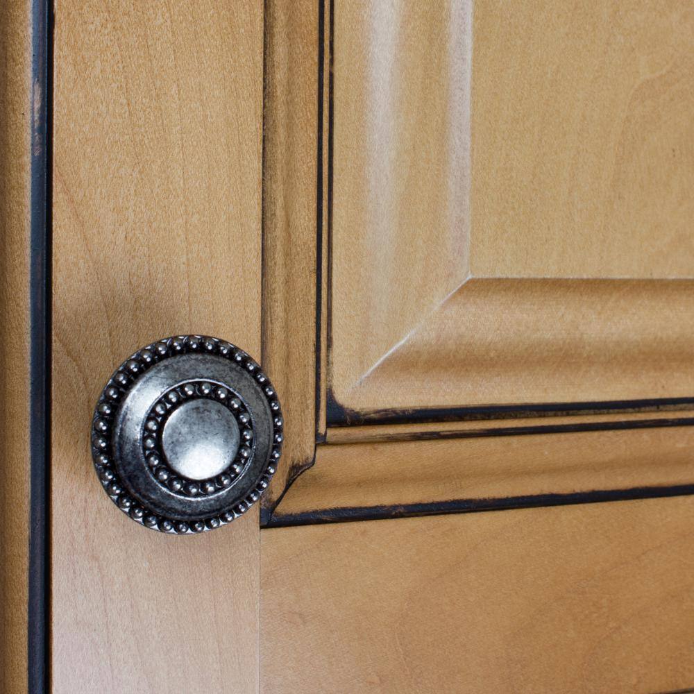 1-3/8 in. Dia Weathered Nickel Round Celtic Medallion Cabinet Knob (10-Pack) - Hercitys