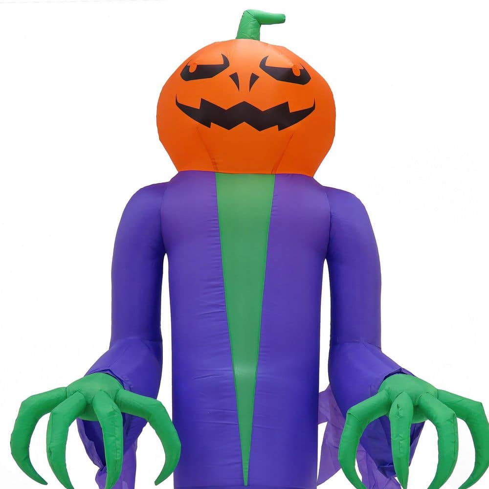 12 ft. Inflatable Halloween Pumpkin Ghost - Hercitys