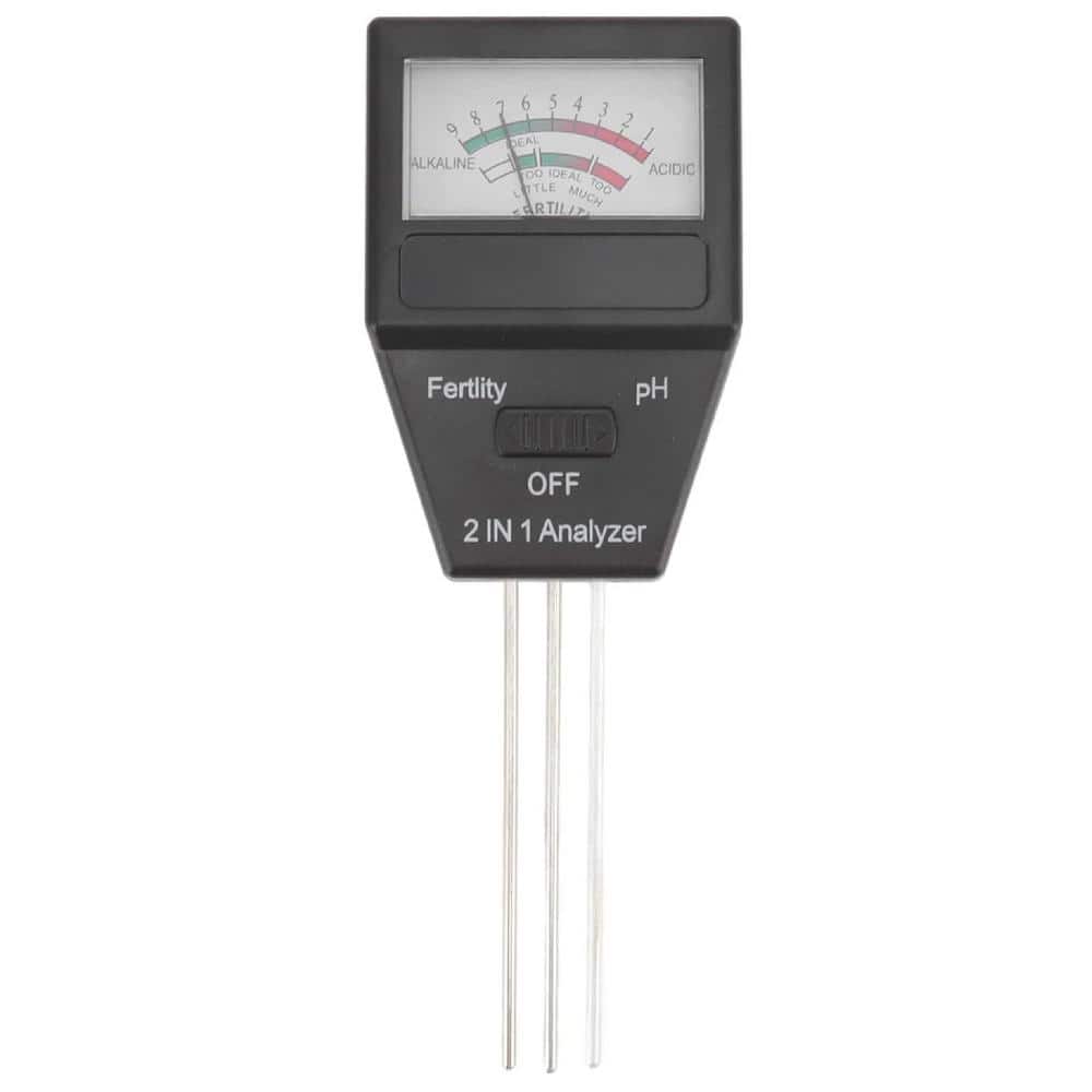 2-in-1 Needle Type Soil Meter Fertility Tester, 3-Probes, Range 1-9, 3-Fertility Levels, for Gardening/Farming - Hercitys