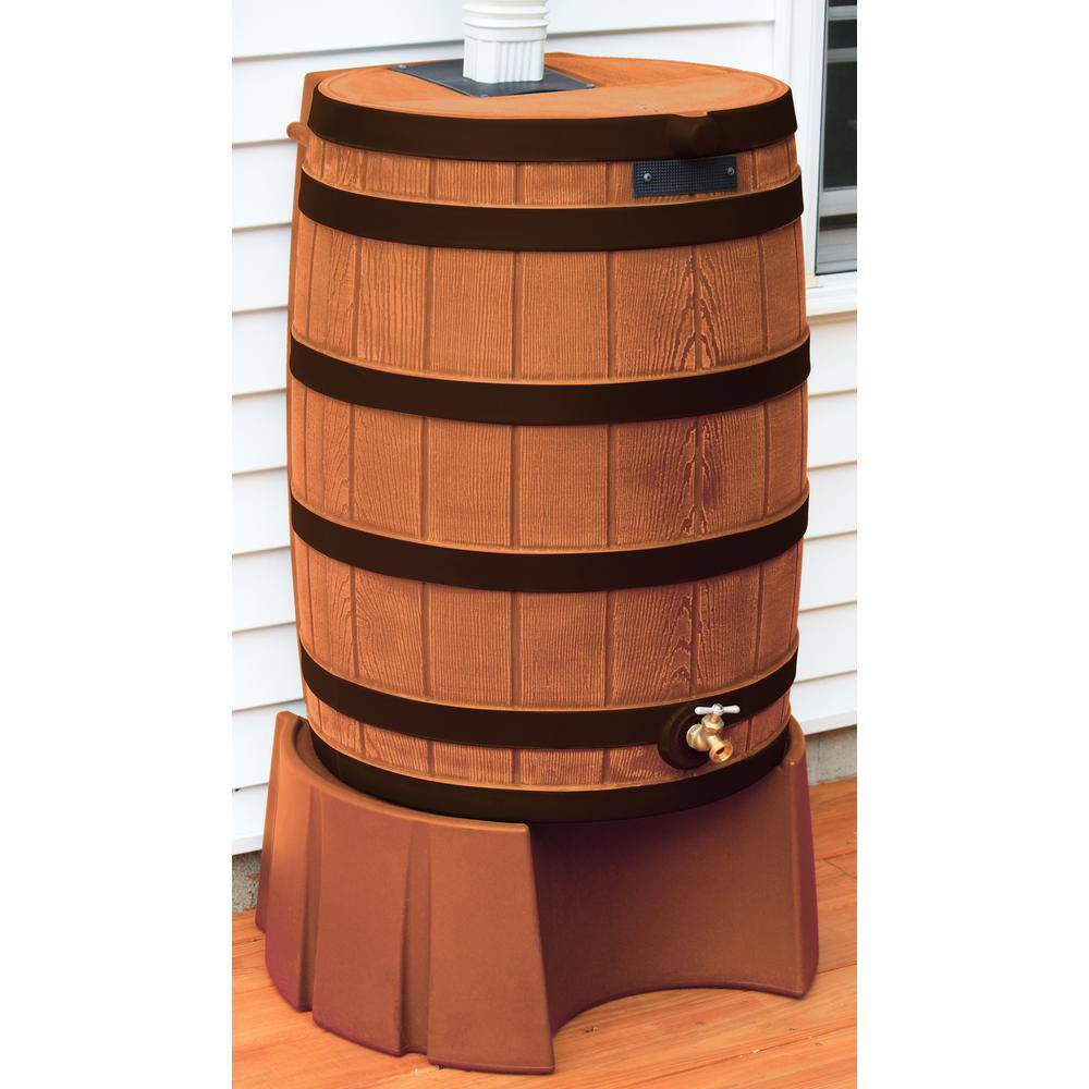 50 Gal. Terra Cotta Rain Barrel Stand - Hercitys