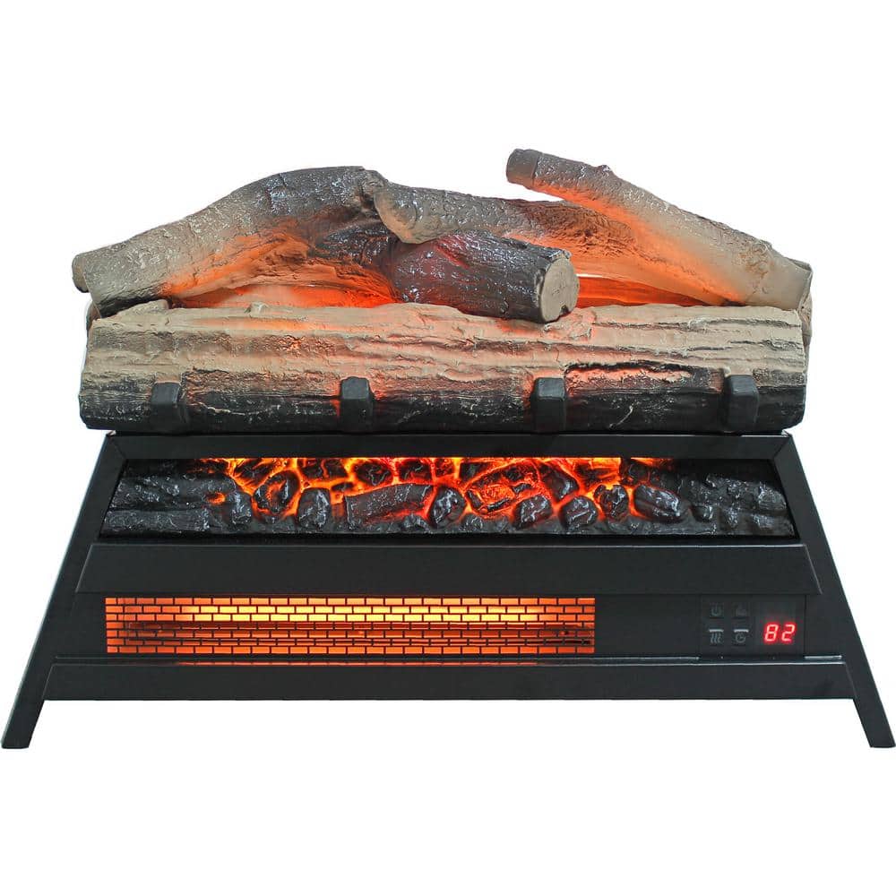 21.53 in. 5,000 BTU Infrared 3D Electric Fireplace Log Set Insert - Hercitys