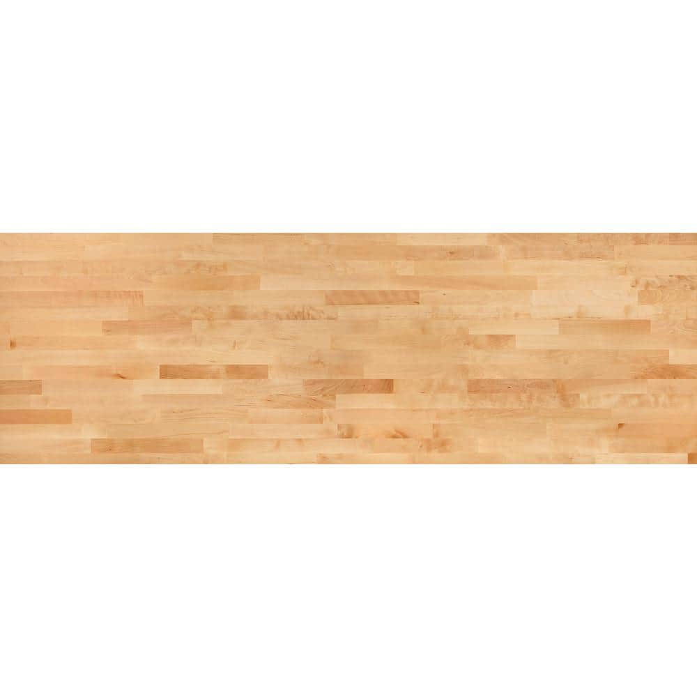 4 ft. L x 25 in. D Finished Engineered Birch Butcher Block Countertop - Hercitys