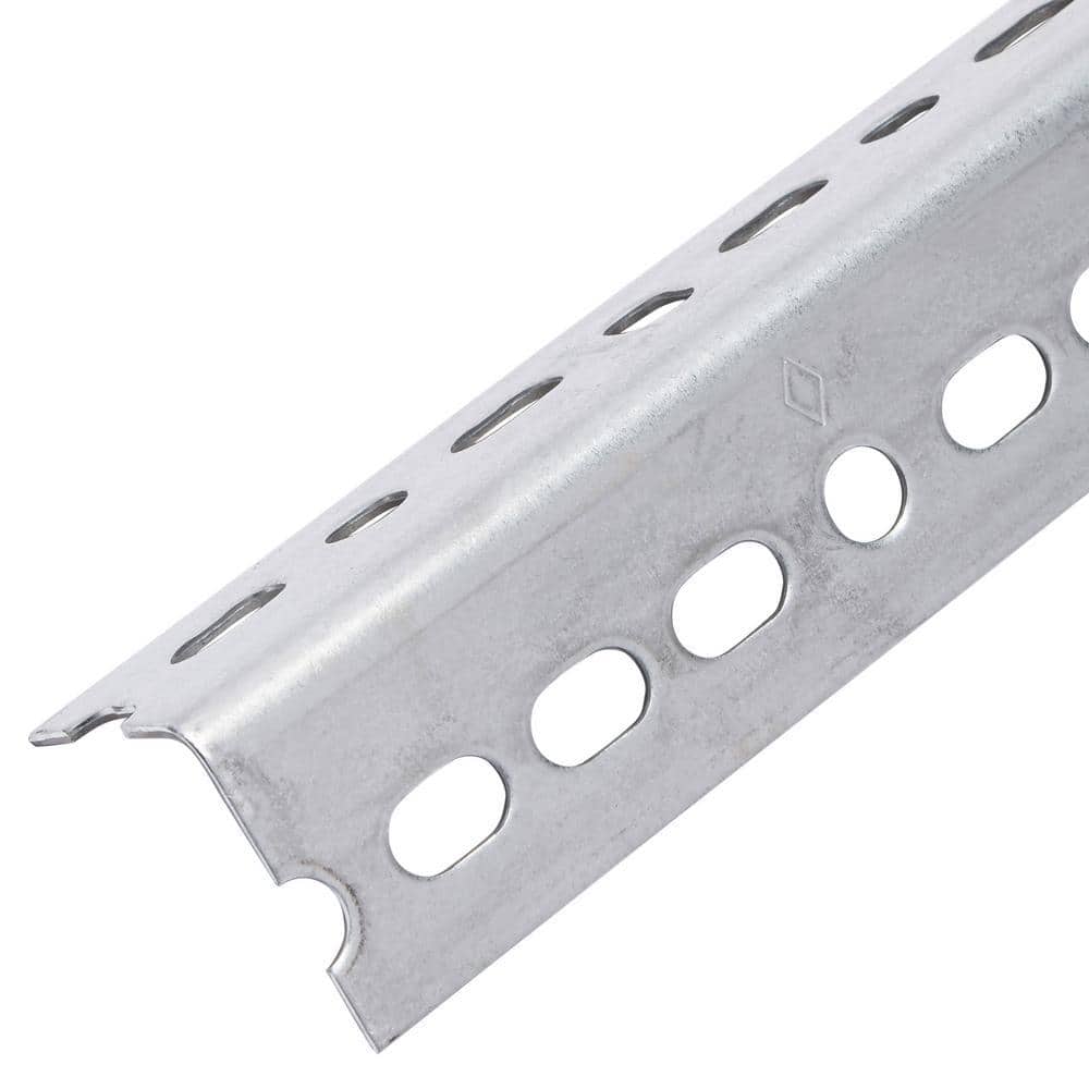 1-1/2 in. x 6 ft. – 14 Gauge Thick Zinc Plated Slotted Steel Angle - Hercitys