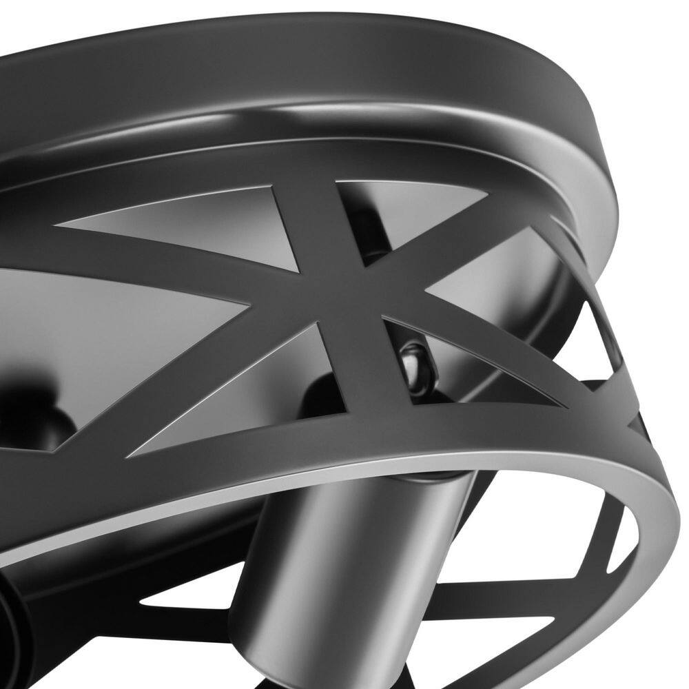 11 in. 2-Light Matte Black Flush Mount Farmhouse Metal Cage Ceiling Lights w/ Adjustable Lamp Holders E26 Bases, 2-Packs - Hercitys