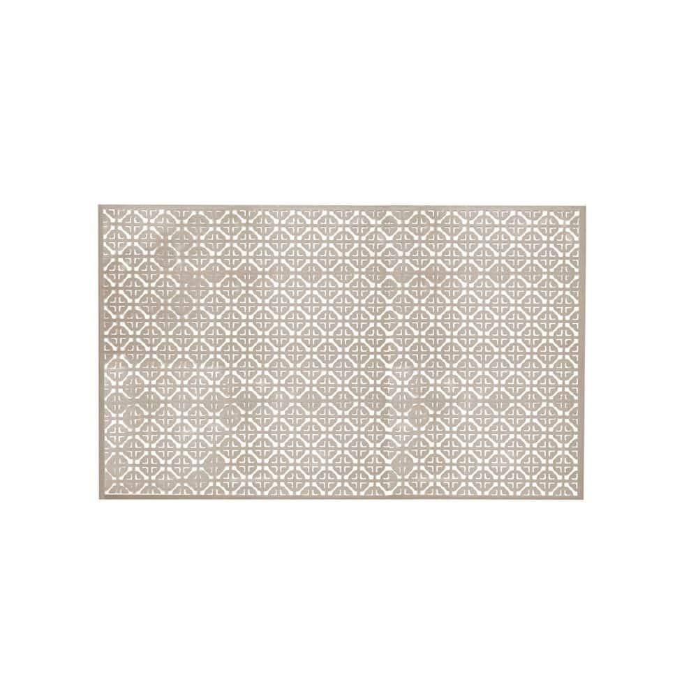 1 ft. x 2 ft. Satin Nickel Mosaic Aluminum Sheet - Hercitys