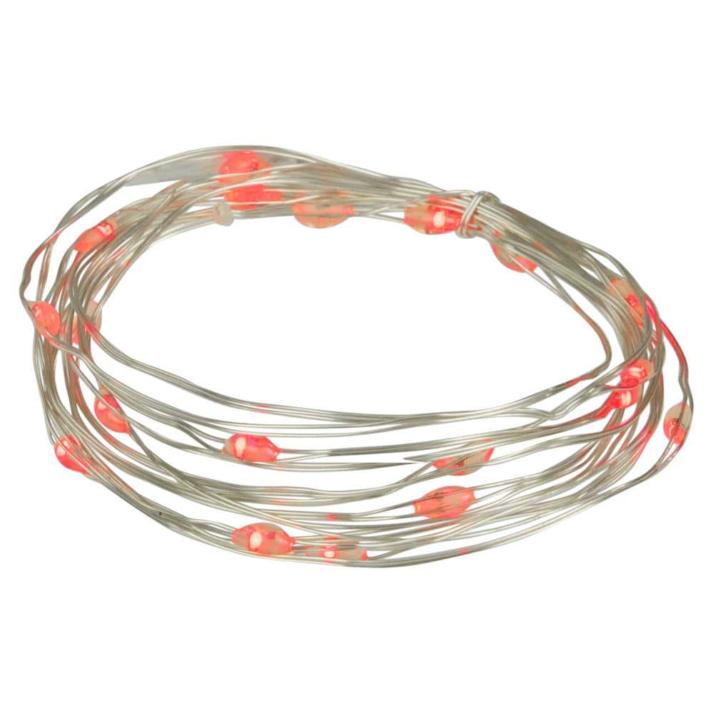 20-Count Red LED Micro Fairy Lights-6 ft. Copper Wire - Hercitys