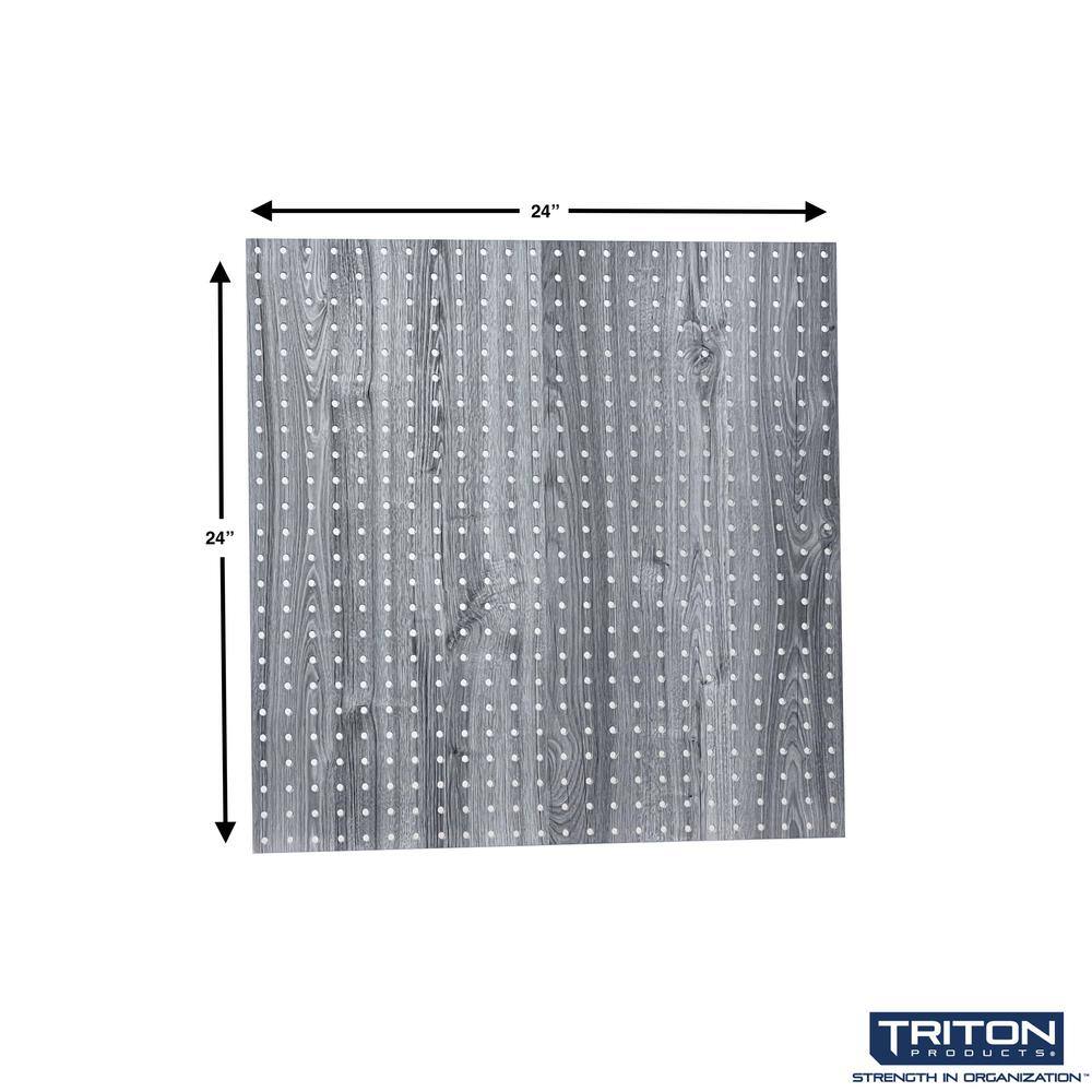 24 in. H x 24 in. W Decorative Pegboard for Home Organization and Storage (2-Pack) High-Density Fiberboard, Steel Bay - Hercitys