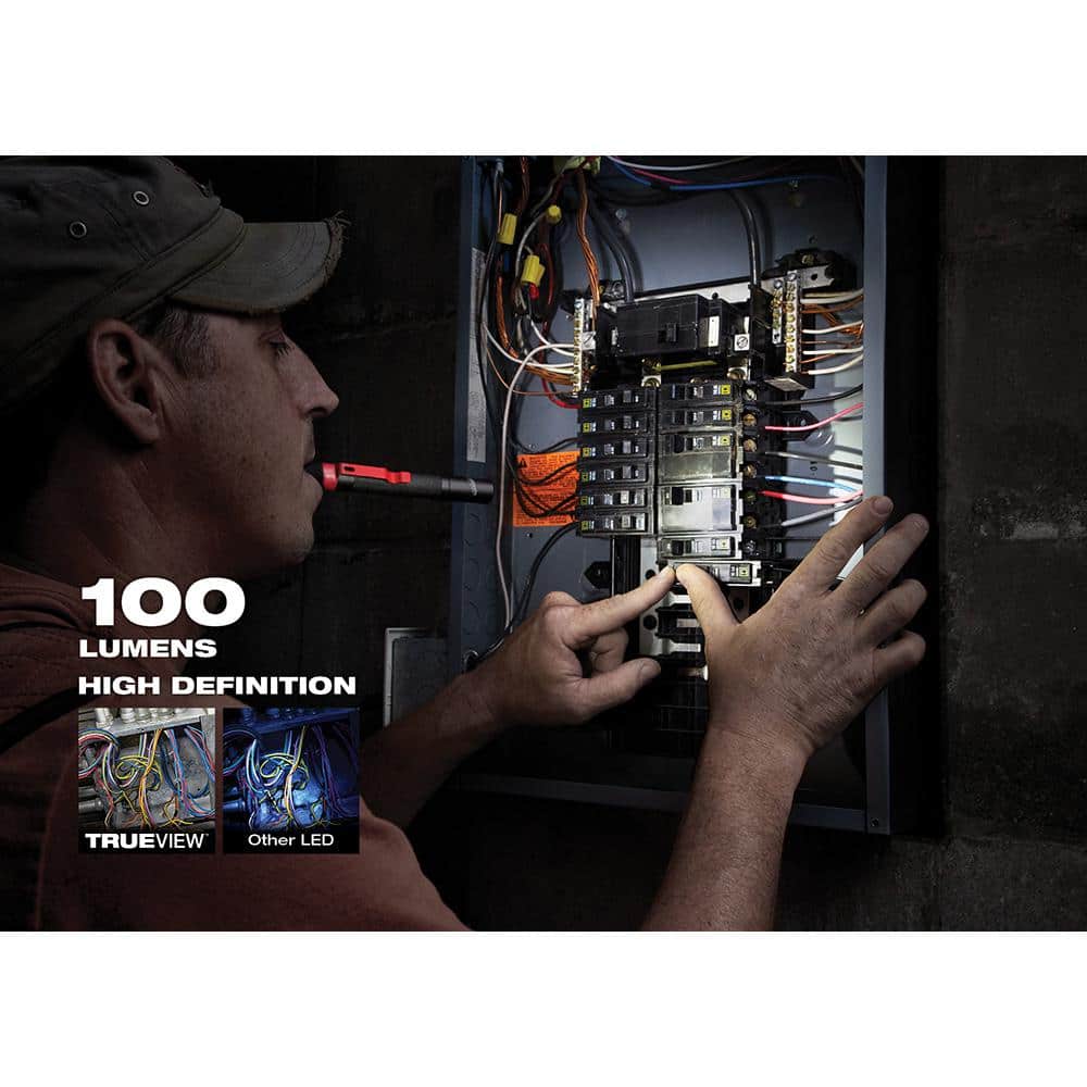 100 Lumens Aluminum Pen Light with Clip (2-Pack) - Hercitys