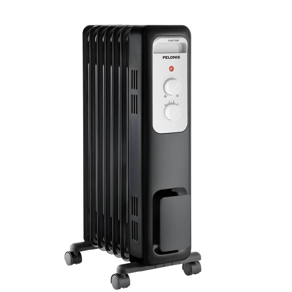1,500-Watt Oil-Filled Radiant Electric Space Heater with Thermostat - Hercitys
