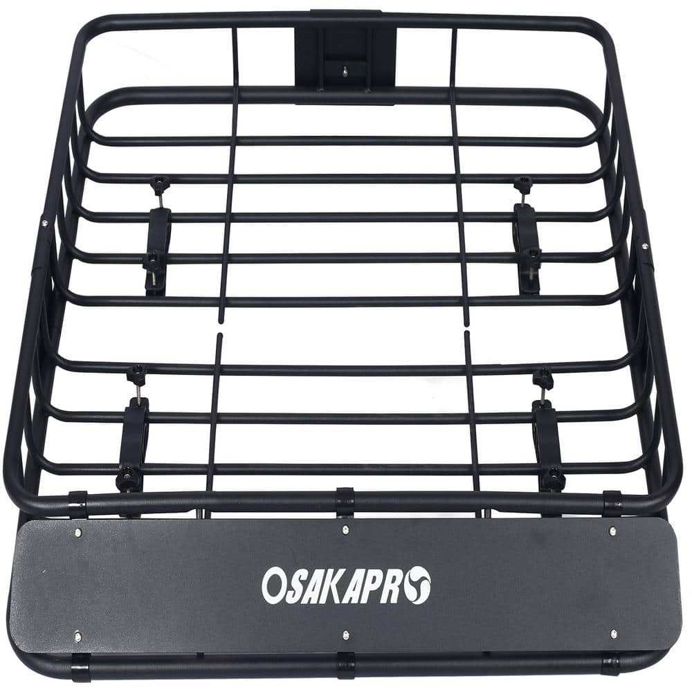150 lbs. Capacity 43 in. Motoring Roof Rack Cargo Carrier with Steel Wind Fairing - Hercitys
