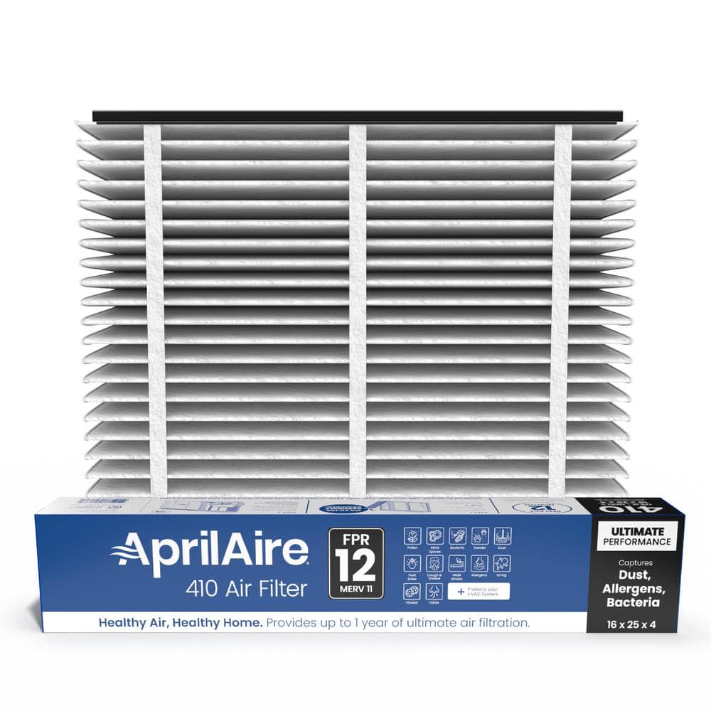 410 16 in. x 25 in. x 4 in. MERV 11 FPR 12 Pleated Filter For Air Cleaner Models 1410/1610/2410/2416/3410/4400 (1-Pack) - Hercitys