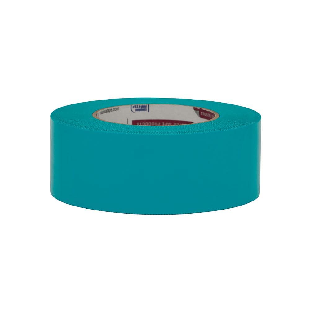1.89 in. x 54.7 yd. Residue Free Poly Hanging Duct Tape in Teal Pro Pack (12-Pack) - Hercitys