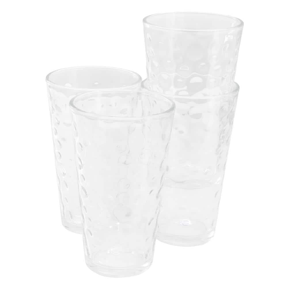 4-Piece 13.5 oz. Bubble Glass Tumbler Set - Hercitys