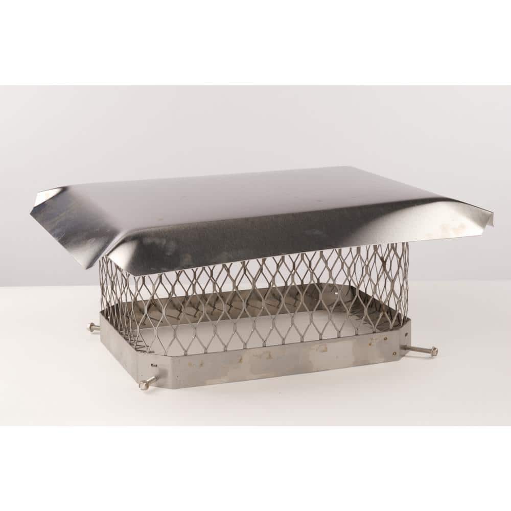 13 in. x 13 in. Stainless Steel Fixed Chimney Cap - Hercitys