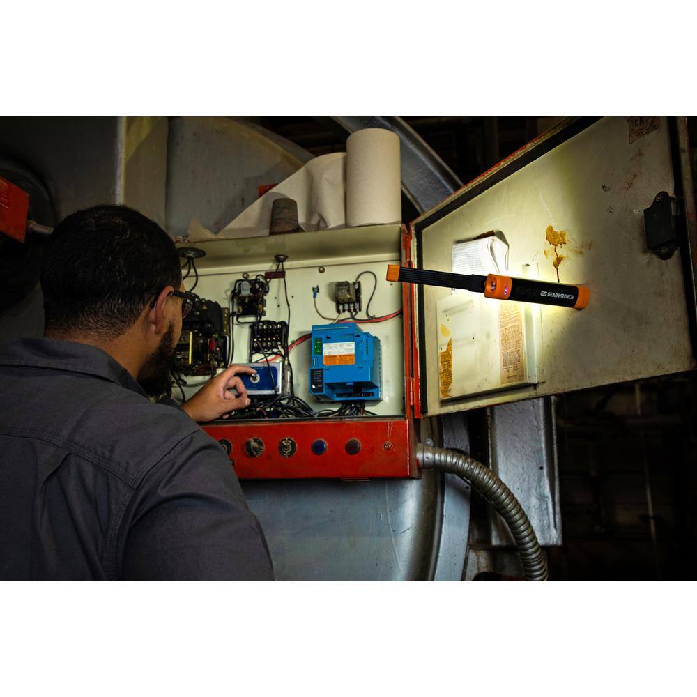 10-1/2 in. 400 Lumen Lithium-Ion USB-C Rechargeable Automotive Flex-Head Light with Magnetic Clamping Base - Hercitys