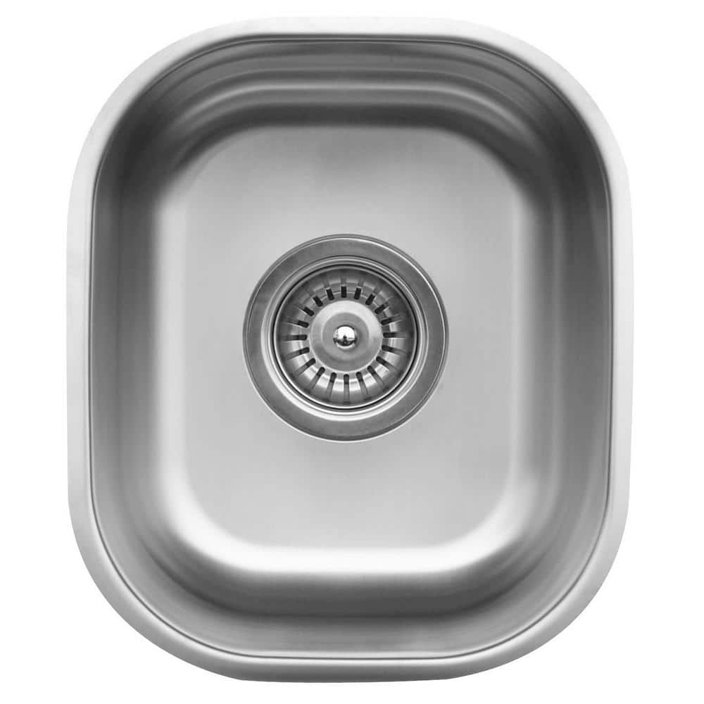 18-Gauge Stainless Steel 12 in. Undermount Bar Sink - Hercitys