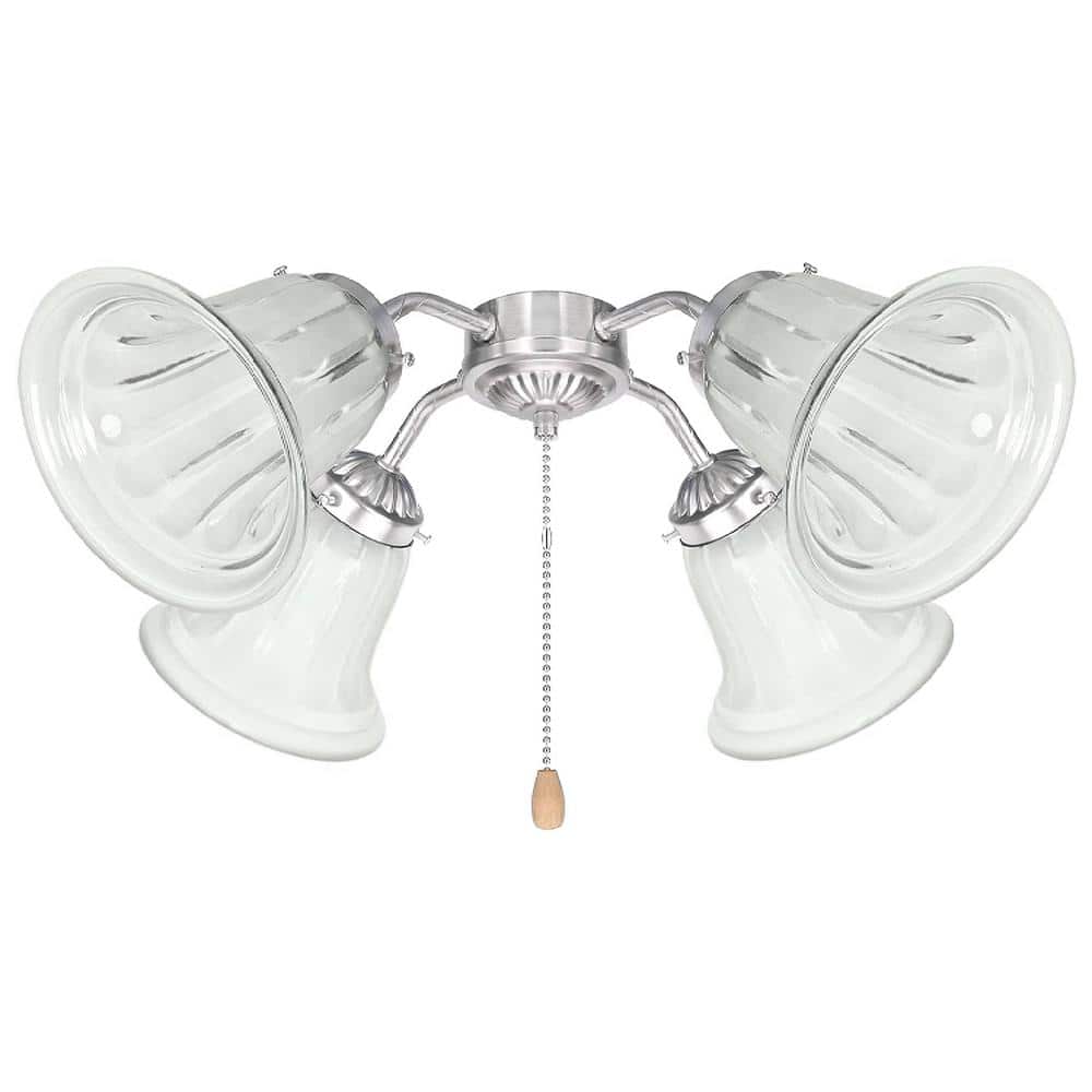 4PK-Lighting Accessory-Replacement Glass-Clear and Sandblasted, 2-1/8 in. Fitter, 5-1/2 in. Dia x 4-3/4 in. H - Hercitys