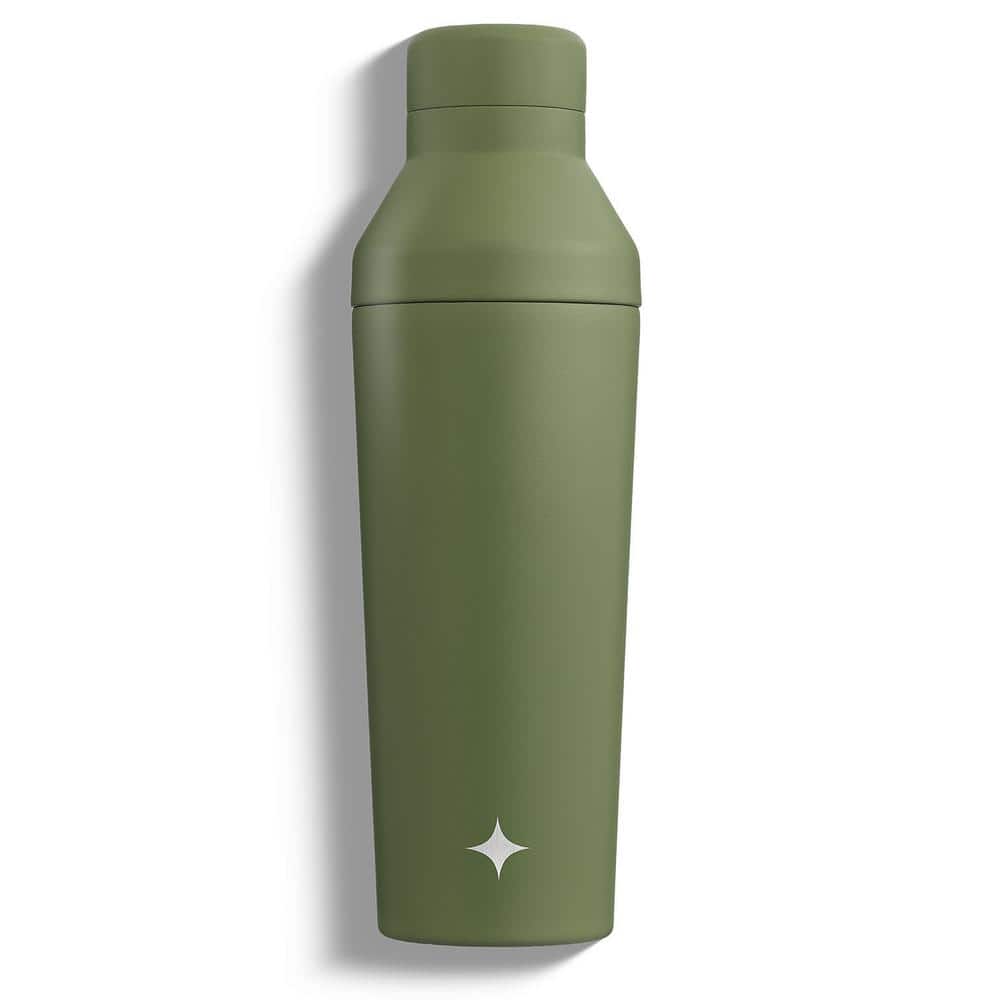 20 oz. Green Vacuum Insulated Stainless Steel Cocktail Protein Shaker - Hercitys