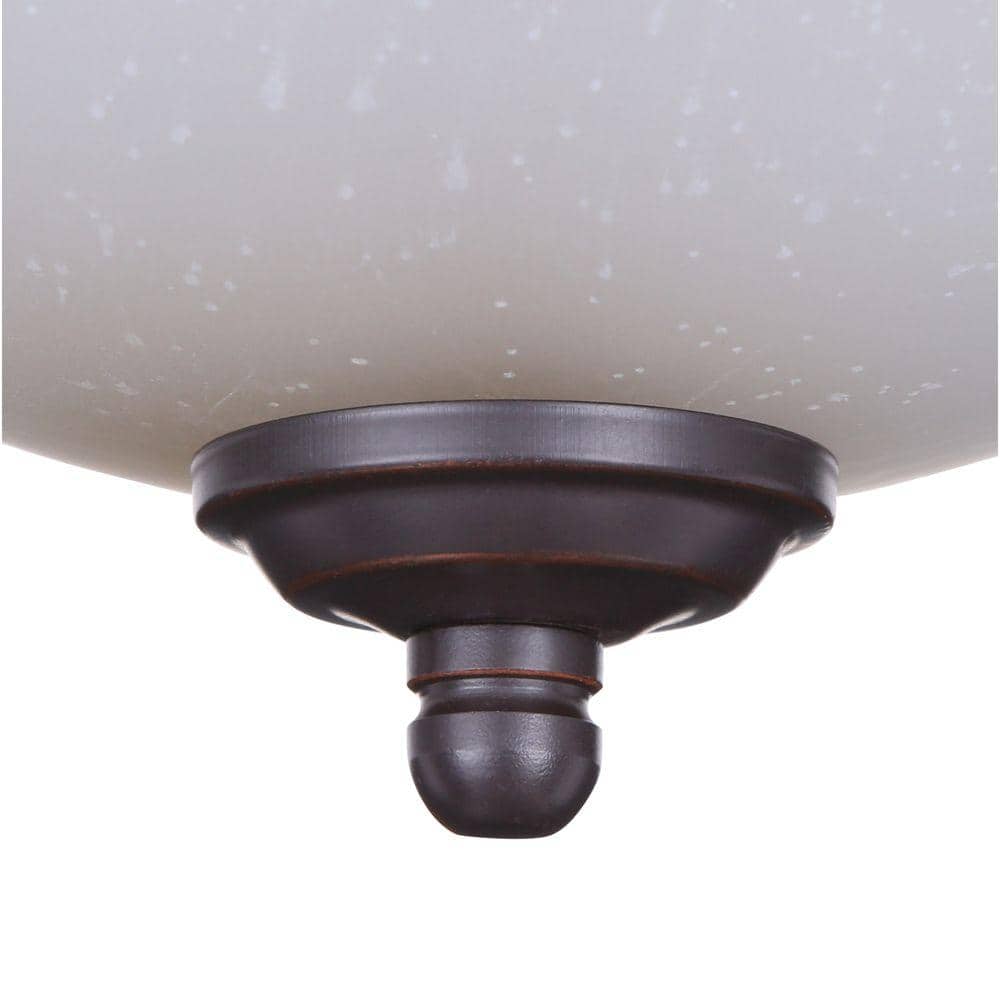 11 in. 1-Light Oil Rubbed Bronze Flush Mount (2-Pack) - Hercitys