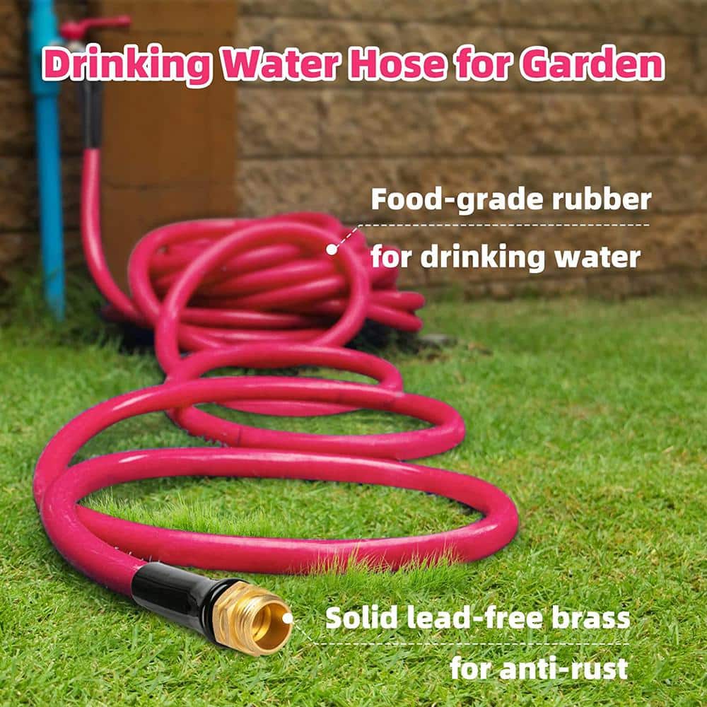 5/8 in. x 3 ft. Garden Hose, Heavy-Duty Durable Anti Kink Flexible Garden Water Hose - Hercitys