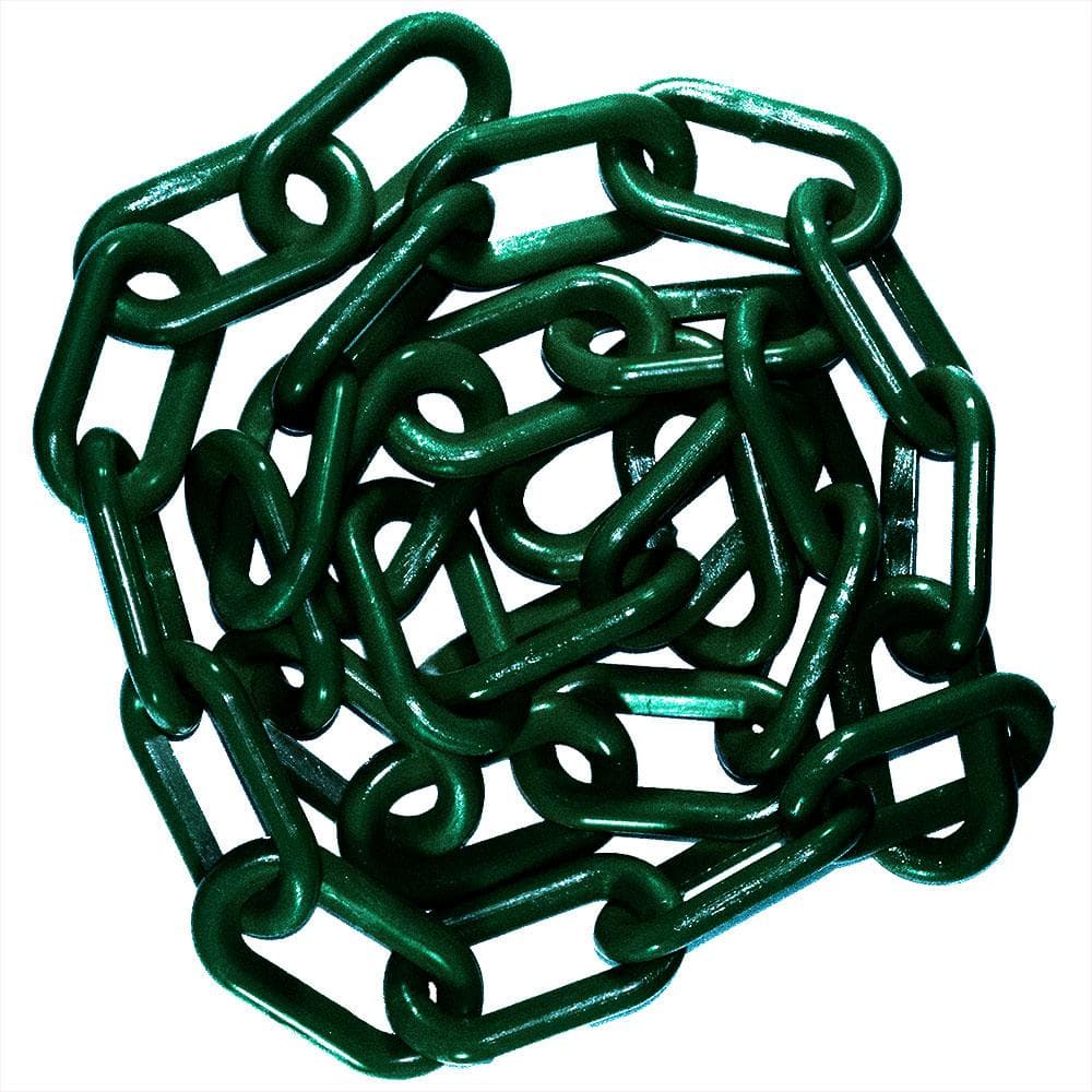 1.5 in. (#6, 38 mm) x 300 ft. Pail Evergreen Plastic Chain - Hercitys