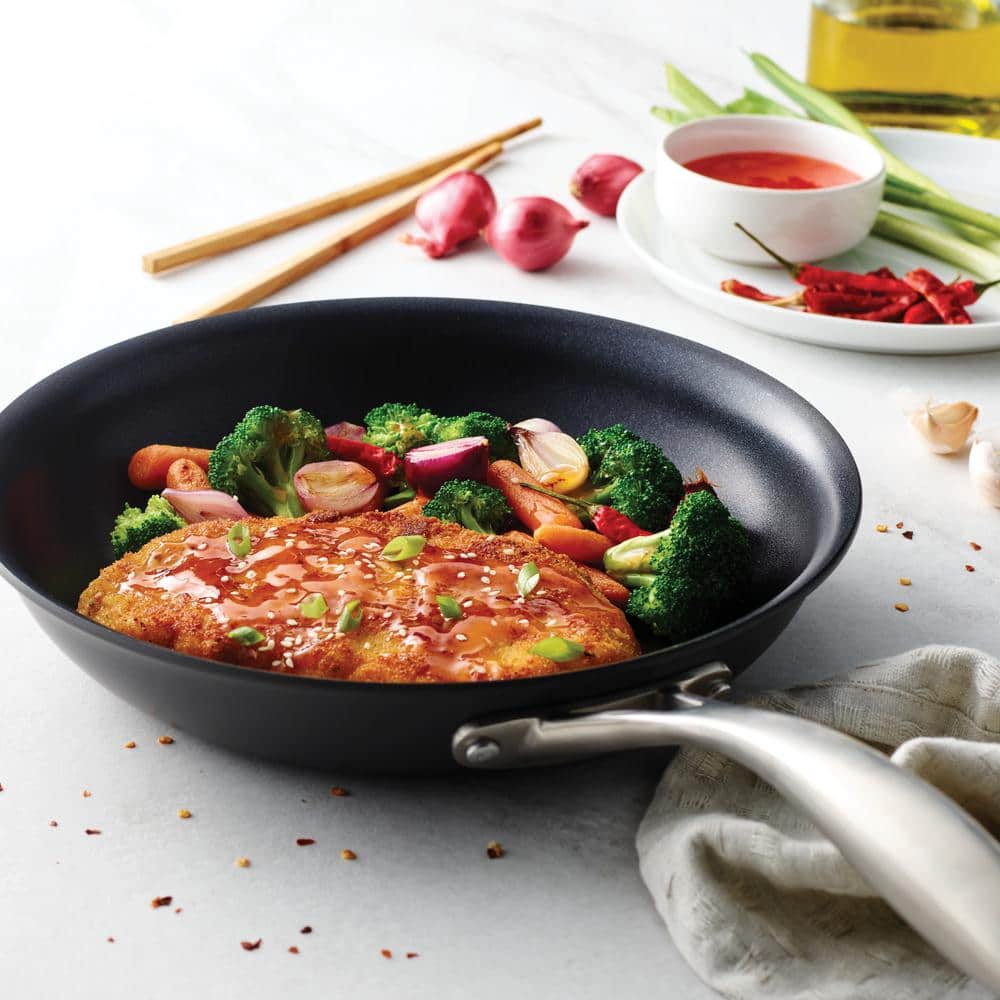 10 in. Hard-Anodized Aluminum Nonstick Frying Pan - Hercitys