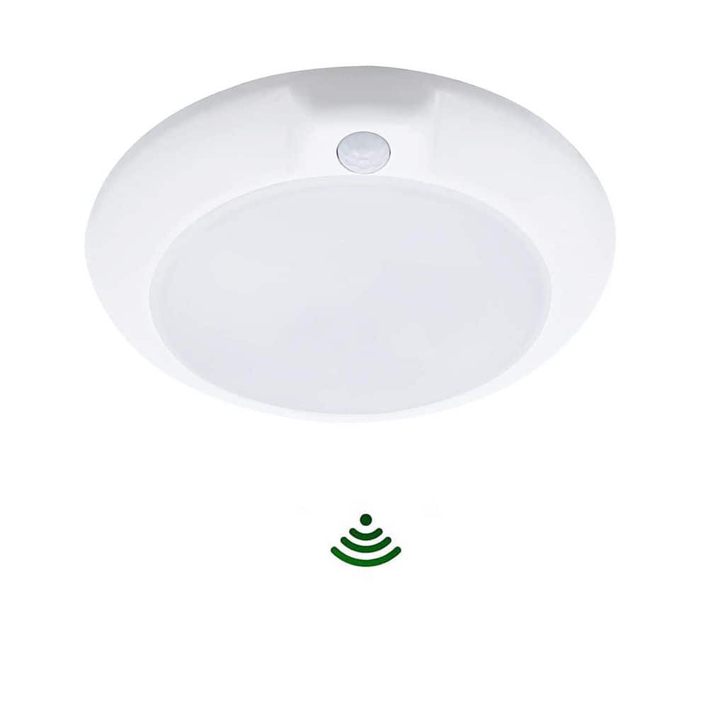 5.8 in. 3000K Dimmable LED Motion Sensor Flush Mount Ceiling Light Fixture - Hercitys