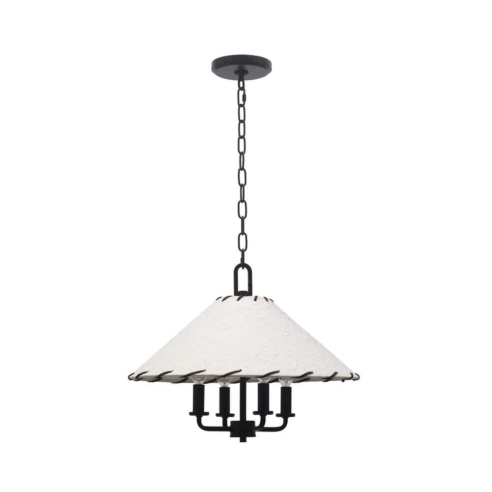 10 in. 1-Light Matte White Semi-Flush Mount - Hercitys